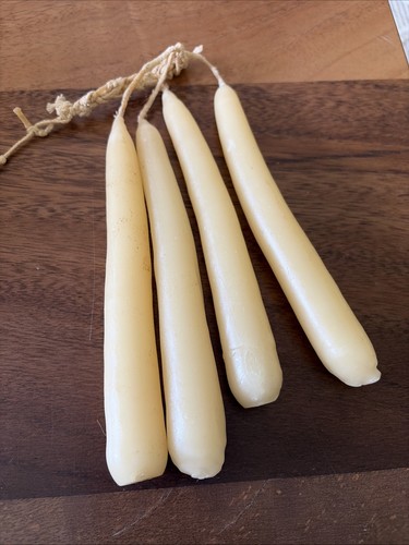 Vintage lot taper candles - vintage, 4